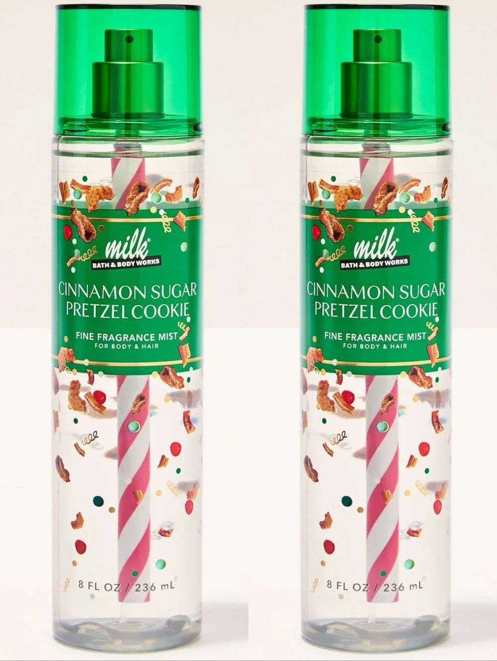 Bath Body Works Milk Bar Cinnamon Sugar Pretzel Cookie Fragrance Mist Set of 2